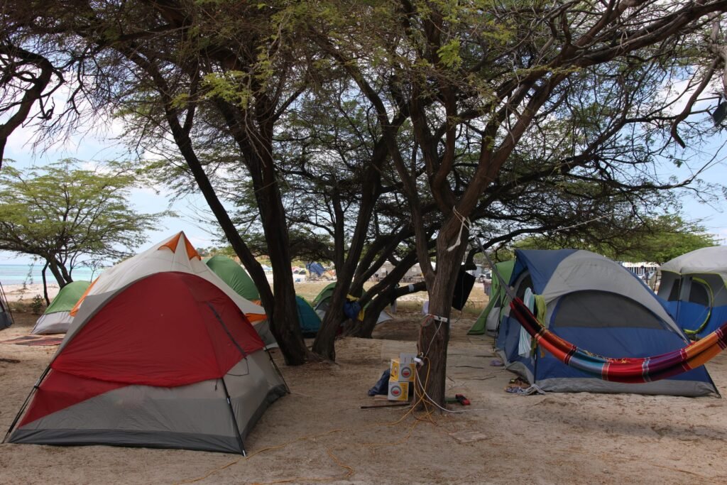 Camping on Aruba in camping season
