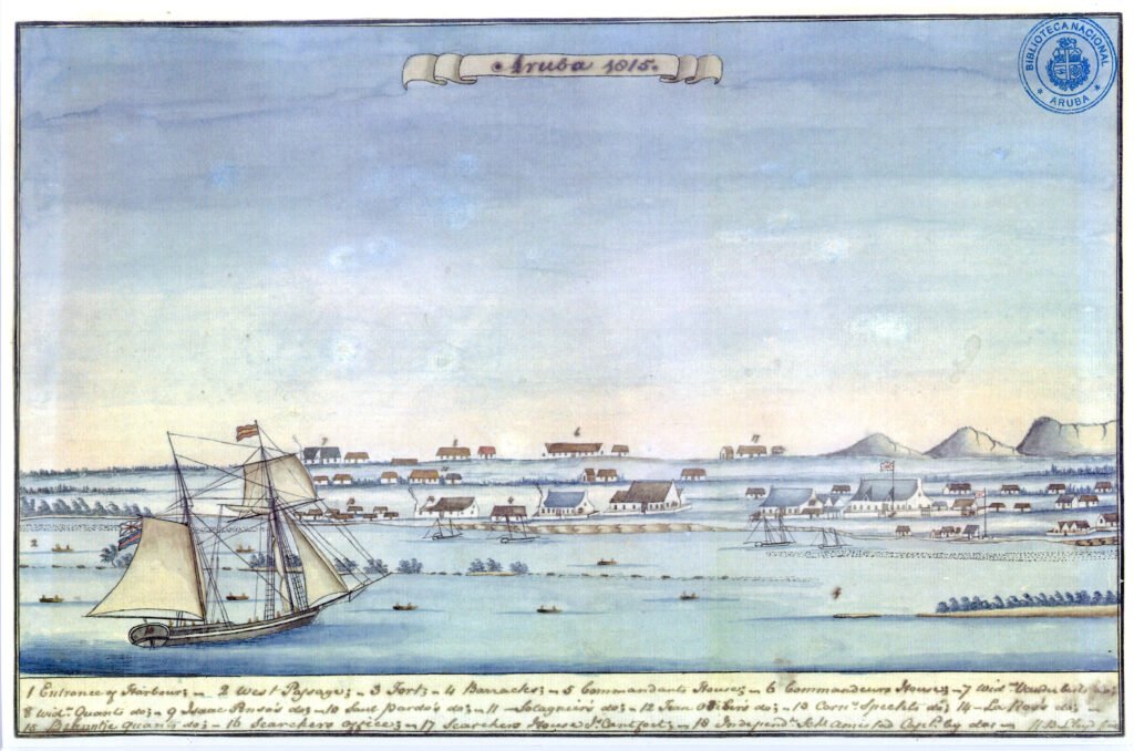 Paardenbaai Aruba in 1815