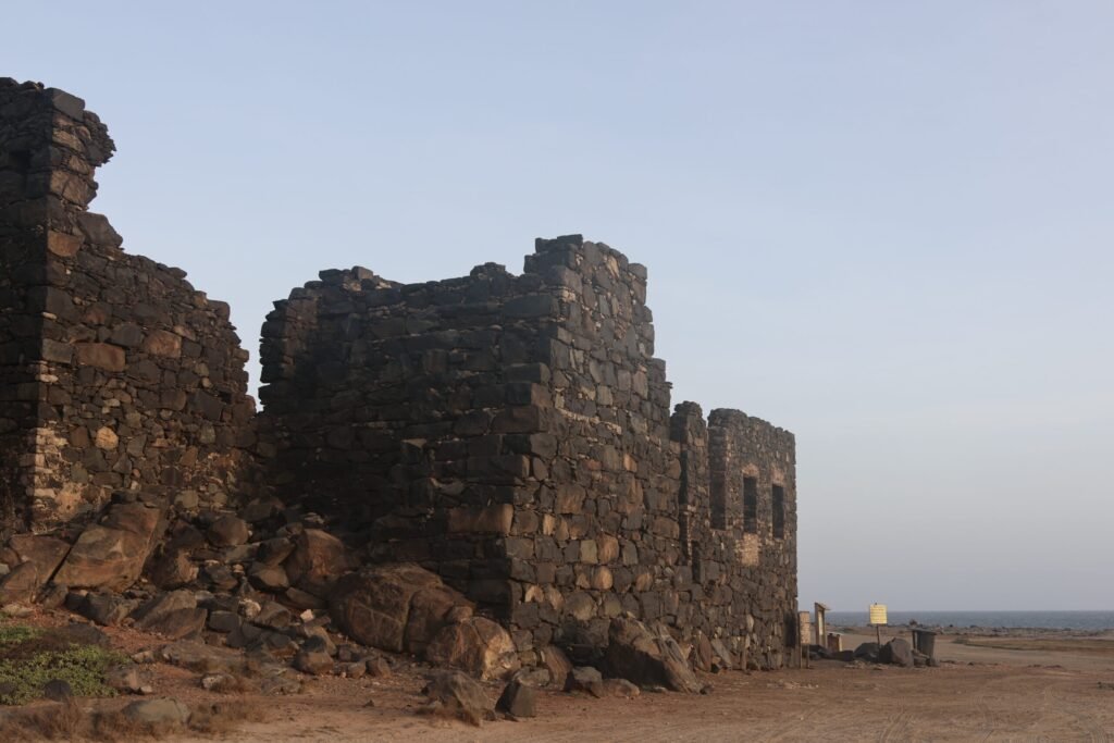 Ruins of the Bushiribana Gold Mill on the northern coast of Aruba.